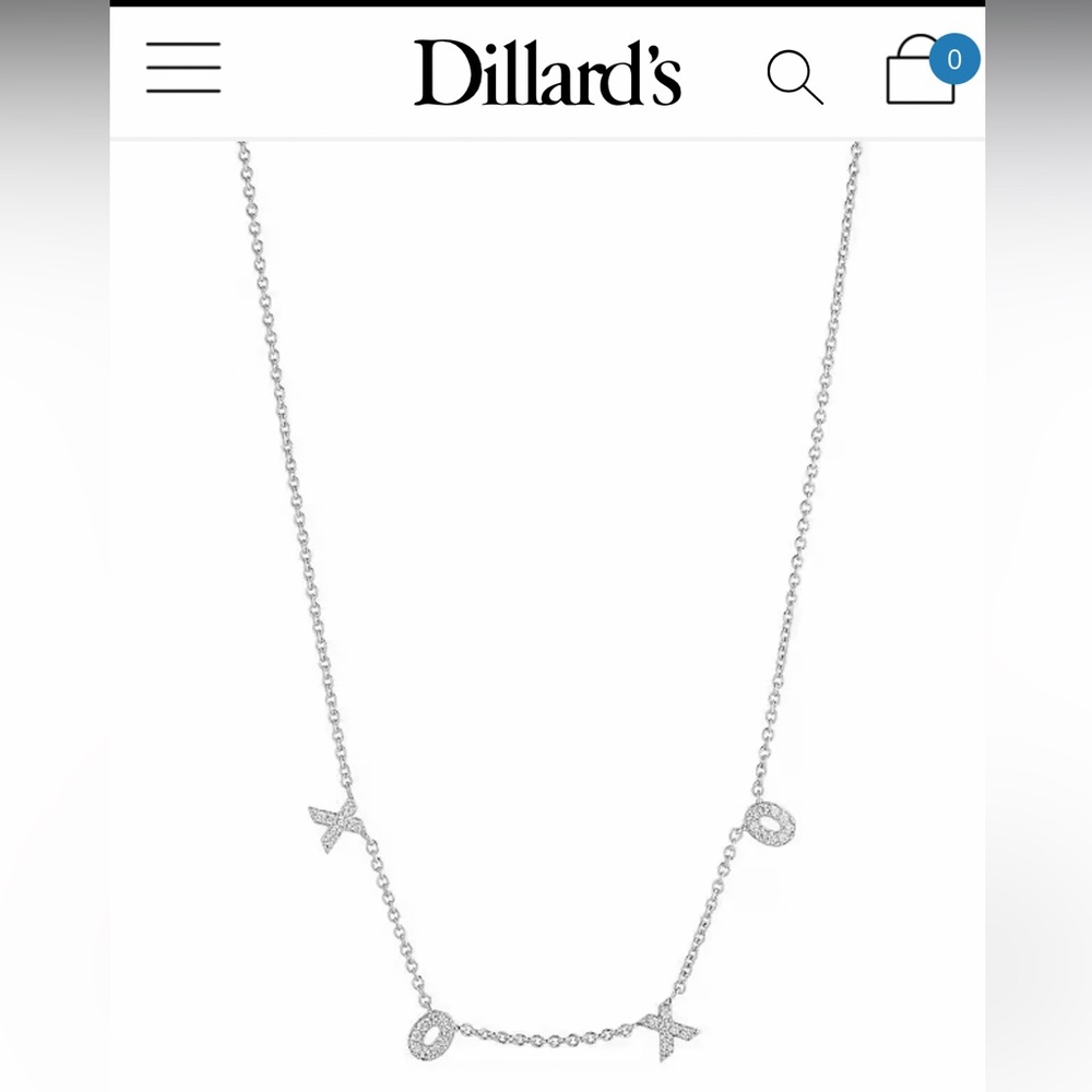 XOXO choker with CZ crystals on the XOXO